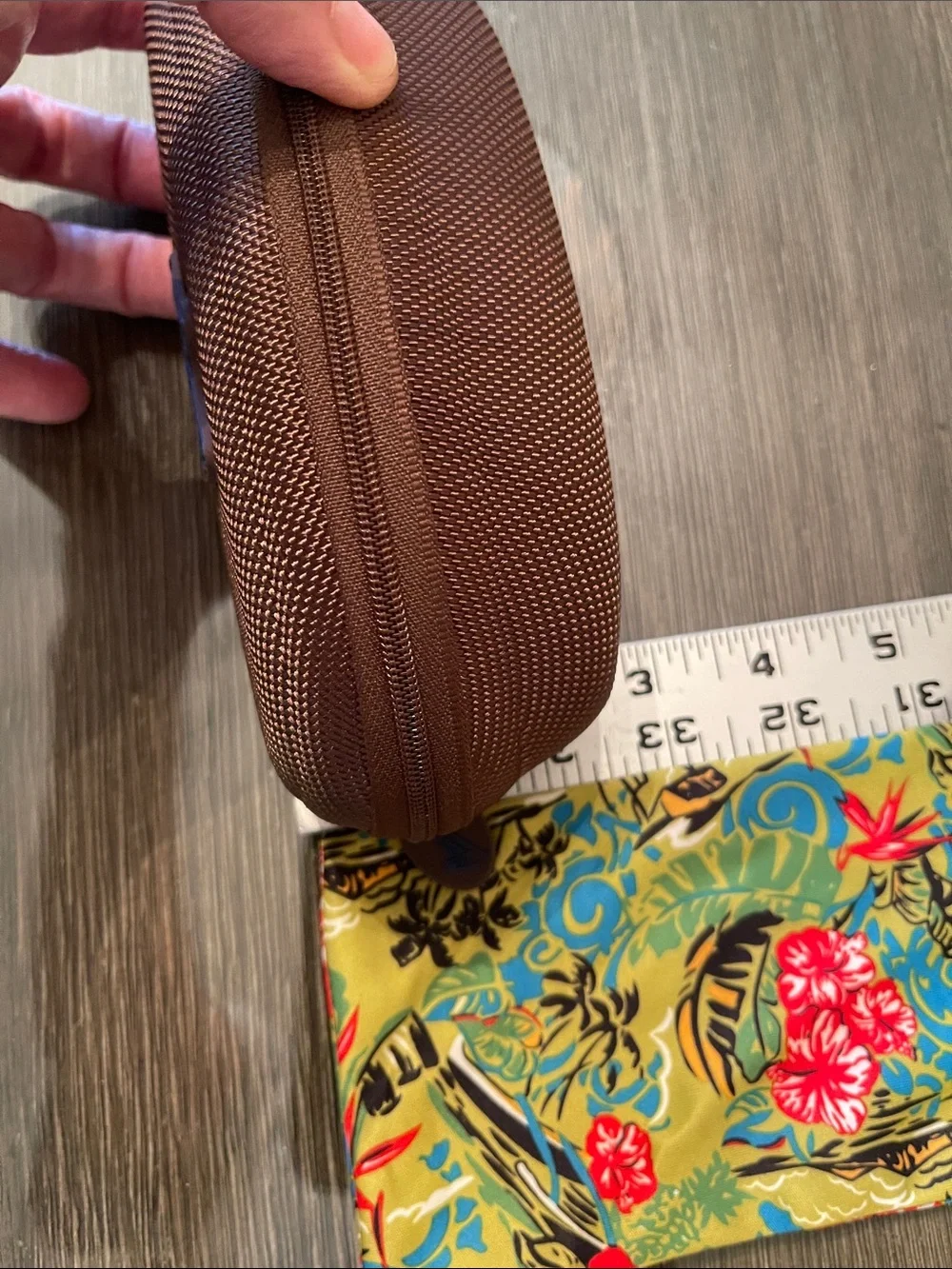 Maui Jim Sport Sunglasses Semi-Hard Zipper Case in Brown Case Only